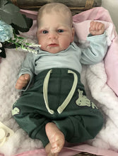 Load image into Gallery viewer, ARTIST MADE NEWBORN REBORN BABY BOY LEWIS 17” PAINTED HAIR