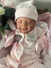 Load image into Gallery viewer, ARTIST MADE NEWBORN REBORN BABY GIRL ELSIE 18” PAINTED HAIR
