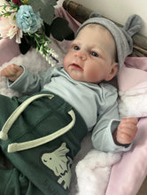 Load image into Gallery viewer, ARTIST MADE NEWBORN REBORN BABY BOY LEWIS 17” PAINTED HAIR