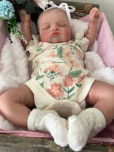 Load image into Gallery viewer, ARTIST MADE NEWBORN REBORN BABY GIRL ELSA 18” PAINTED HAIR Sucky Lip