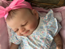 Load image into Gallery viewer, ARTIST MADE NEWBORN REBORN BABY GIRL MAISIE 20” PAINTED HAIR SMILE