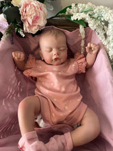 Load image into Gallery viewer, ARTIST MADE NEWBORN REBORN BABY GIRL OLIVIA 17″ PAINTED HAIR