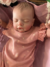 Load image into Gallery viewer, ARTIST MADE NEWBORN REBORN BABY GIRL OLIVIA 17″ PAINTED HAIR