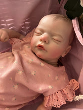 Load image into Gallery viewer, ARTIST MADE NEWBORN REBORN BABY GIRL OLIVIA 17″ PAINTED HAIR