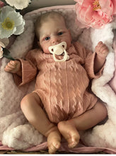 Load image into Gallery viewer, ARTIST MADE NEWBORN REBORN BABY GIRL MATILDA 17” PAINTED HAIR
