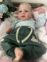 Load image into Gallery viewer, ARTIST MADE NEWBORN REBORN BABY BOY LEWIS 17” PAINTED HAIR
