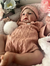 Load image into Gallery viewer, ARTIST MADE NEWBORN REBORN BABY GIRL MATILDA 17” PAINTED HAIR

