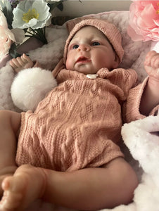 ARTIST MADE NEWBORN REBORN BABY GIRL MATILDA 17” PAINTED HAIR