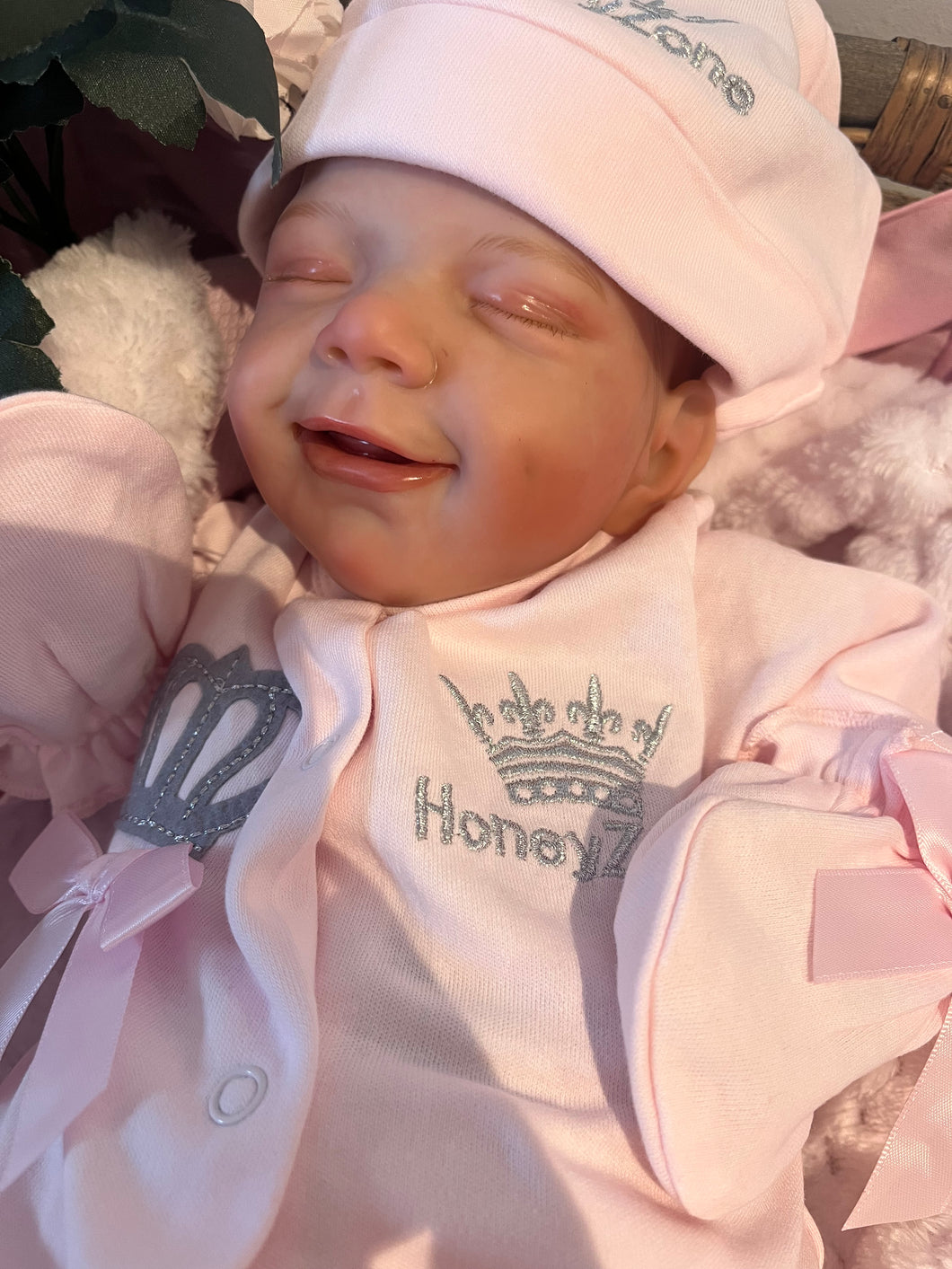 ARTIST MADE NEWBORN REBORN BABY GIRL ELSIE 18” PAINTED HAIR