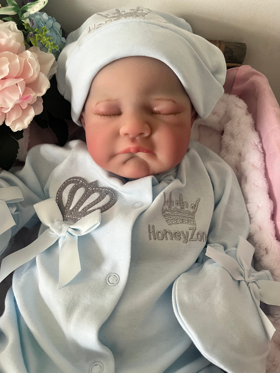 ARTIST MADE NEWBORN REBORN BABY BOY PRINCE 20” PAINTED HAIR