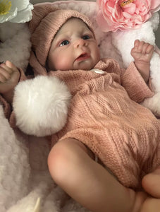 ARTIST MADE NEWBORN REBORN BABY GIRL MATILDA 17” PAINTED HAIR