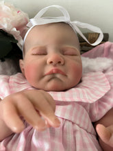 Load image into Gallery viewer, ARTIST MADE NEWBORN REBORN BABY GIRL ELSIE 20” PAINTED HAIR Sucky Lip
