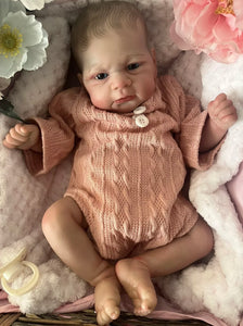 ARTIST MADE NEWBORN REBORN BABY GIRL MATILDA 17” PAINTED HAIR