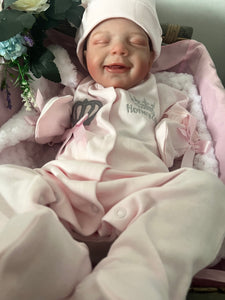 ARTIST MADE NEWBORN REBORN BABY GIRL ELSIE 18” PAINTED HAIR