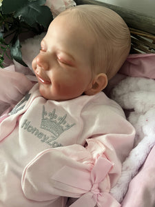 ARTIST MADE NEWBORN REBORN BABY GIRL ELSIE 18” PAINTED HAIR