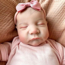Load image into Gallery viewer, ARTIST MADE FULL BODIED SILICONE NEWBORN REBORN BABY GIRL EVIE 40CM PAINTED HAIR
