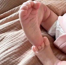 Load image into Gallery viewer, ARTIST MADE FULL BODIED SILICONE NEWBORN REBORN BABY GIRL EVIE 40CM PAINTED HAIR
