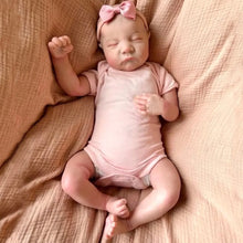 Load image into Gallery viewer, ARTIST MADE FULL BODIED SILICONE NEWBORN REBORN BABY GIRL EVIE 40CM PAINTED HAIR
