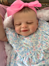Load image into Gallery viewer, ARTIST MADE NEWBORN REBORN BABY GIRL MAISIE 20” PAINTED HAIR SMILE
