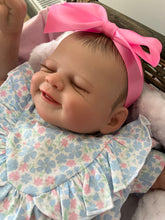 Load image into Gallery viewer, ARTIST MADE NEWBORN REBORN BABY GIRL MAISIE 20” PAINTED HAIR SMILE
