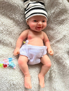 Silicone Micro Preemie Reborn Baby Boy 7" Anatomically Correct