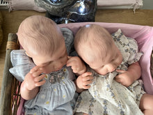 Load image into Gallery viewer, ARTIST MADE NEWBORN REBORN BABY GIRL Twins MIA May 20″ PAINTED HAIR
