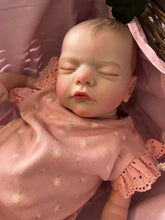 Load image into Gallery viewer, ARTIST MADE NEWBORN REBORN BABY GIRL OLIVIA 17″ PAINTED HAIR
