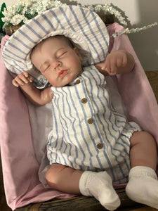 ARTIST MADE NEWBORN REBORN BABY BOY ALFIE 18” PAINTED HAIR