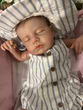 Load image into Gallery viewer, ARTIST MADE NEWBORN REBORN BABY BOY ALFIE 18” PAINTED HAIR
