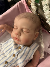 Load image into Gallery viewer, ARTIST MADE NEWBORN REBORN BABY BOY ALFIE 18” PAINTED HAIR
