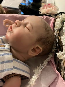 ARTIST MADE NEWBORN REBORN BABY BOY ALFIE 18” PAINTED HAIR